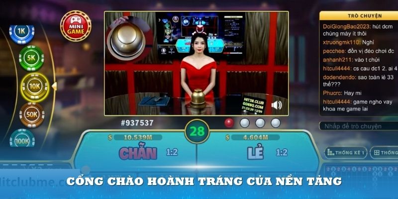 Cổng chào hoành tráng của nền tảng